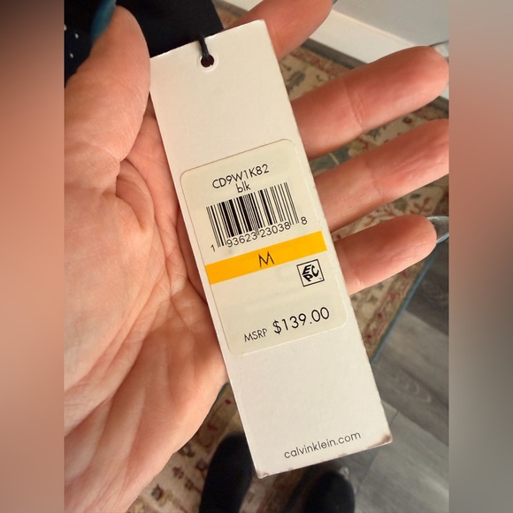 Calvin Klein Black Dress with Silver Detailing - Picture 6 of 10